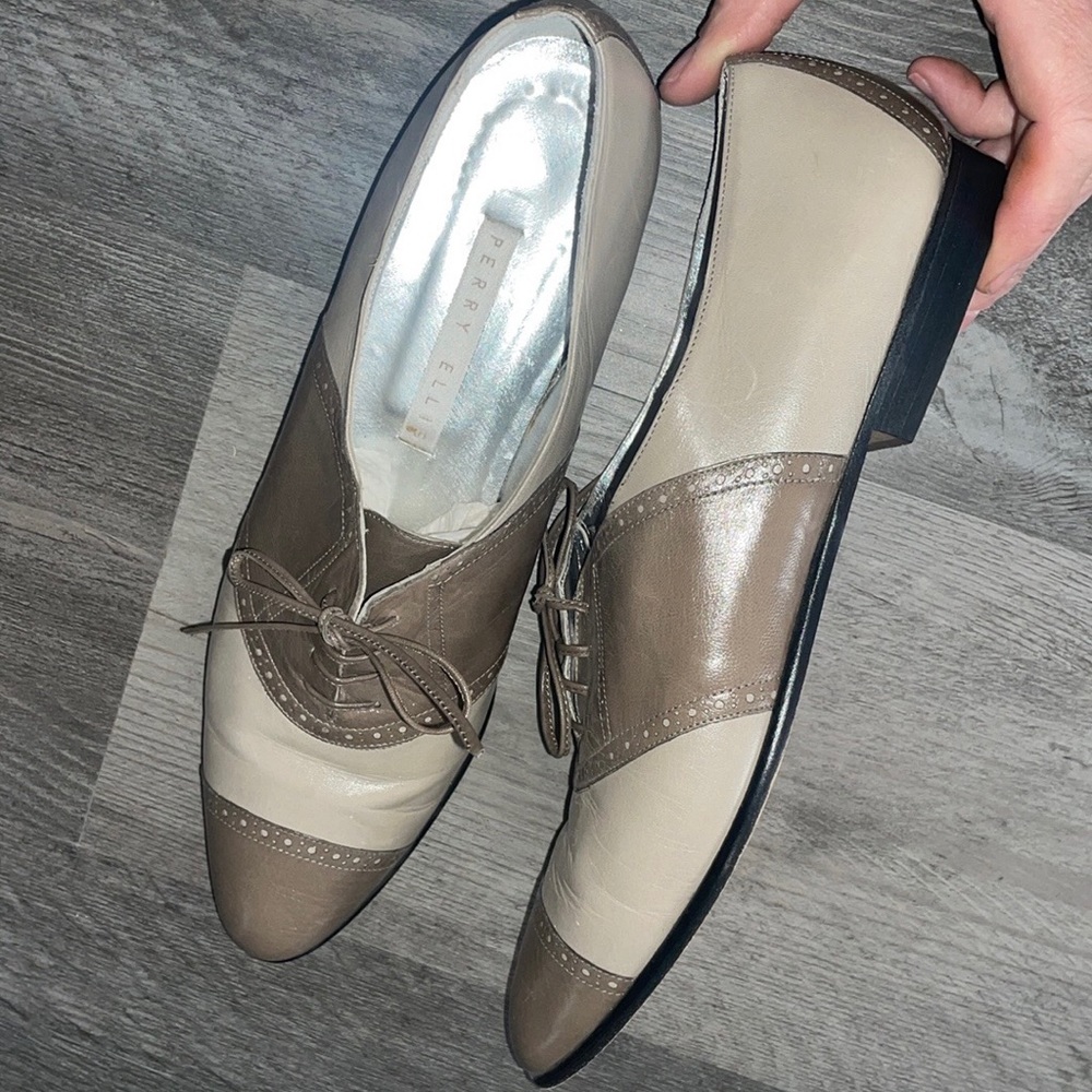 PERRY ELLIS Vintage womens Oxford shoes,9 AA!RARE & STUNNING